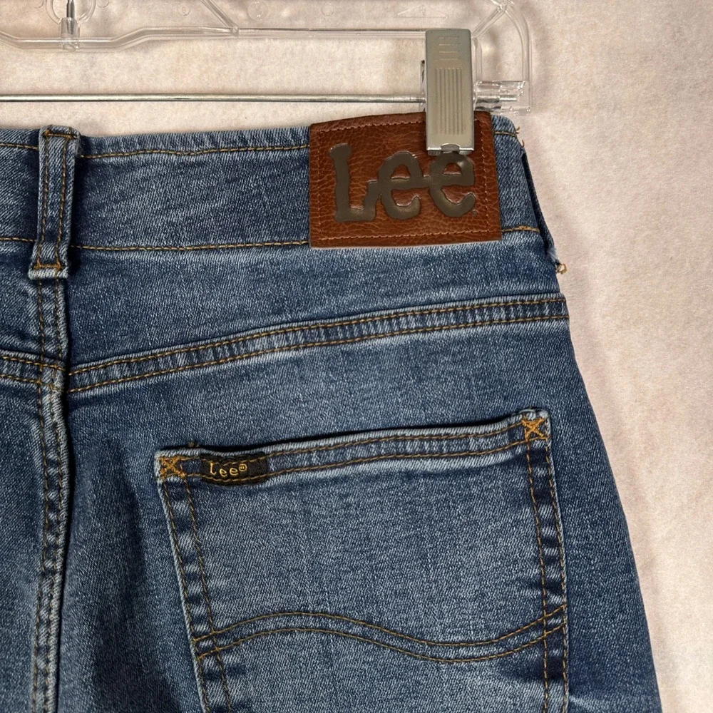 Lee Jeans Mens 30x30 Slim Straight Leg Blue Excellent Medium Wash Denim Pants